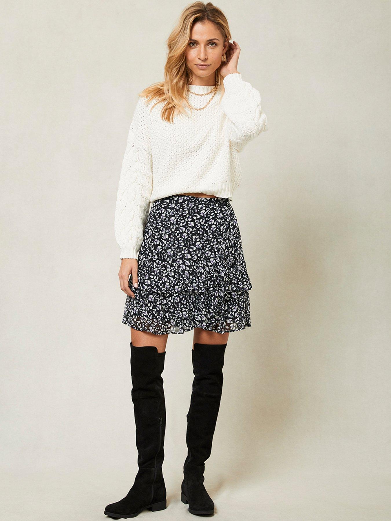 無料配達 LACE アメリ DOCKING SKIRT SWEAT ロングスカート - www