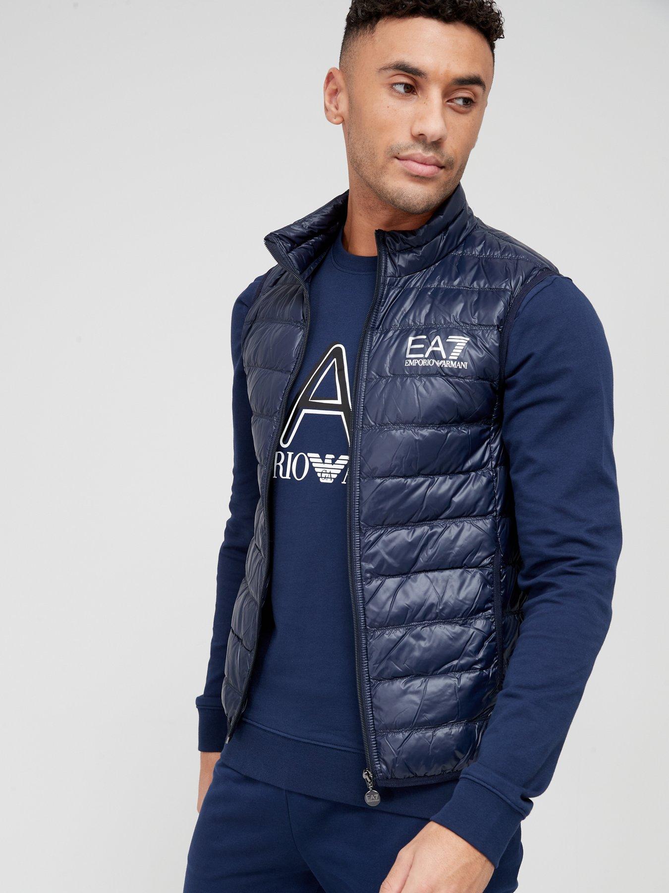 Ea7 gilet with deals hood