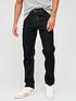  image of very-man-straight-black-raw-jean-with-stretch-black