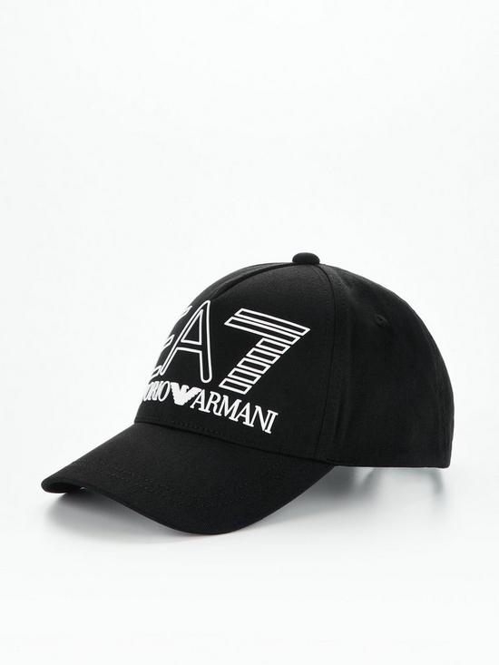 front image of ea7-emporio-armani-visibility-logo-baseball-cap