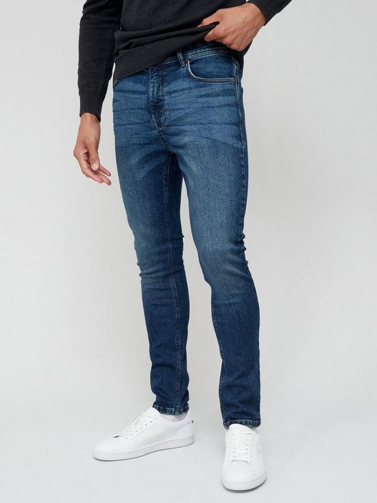 front image of very-man-skinnynbspjean-with-stretch-dark-wash