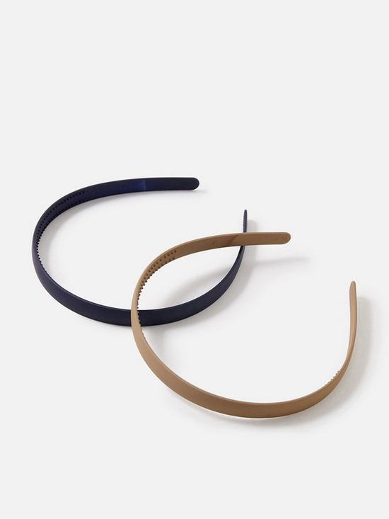 front image of accessorize-2-pack-thin-matte-alice-bands