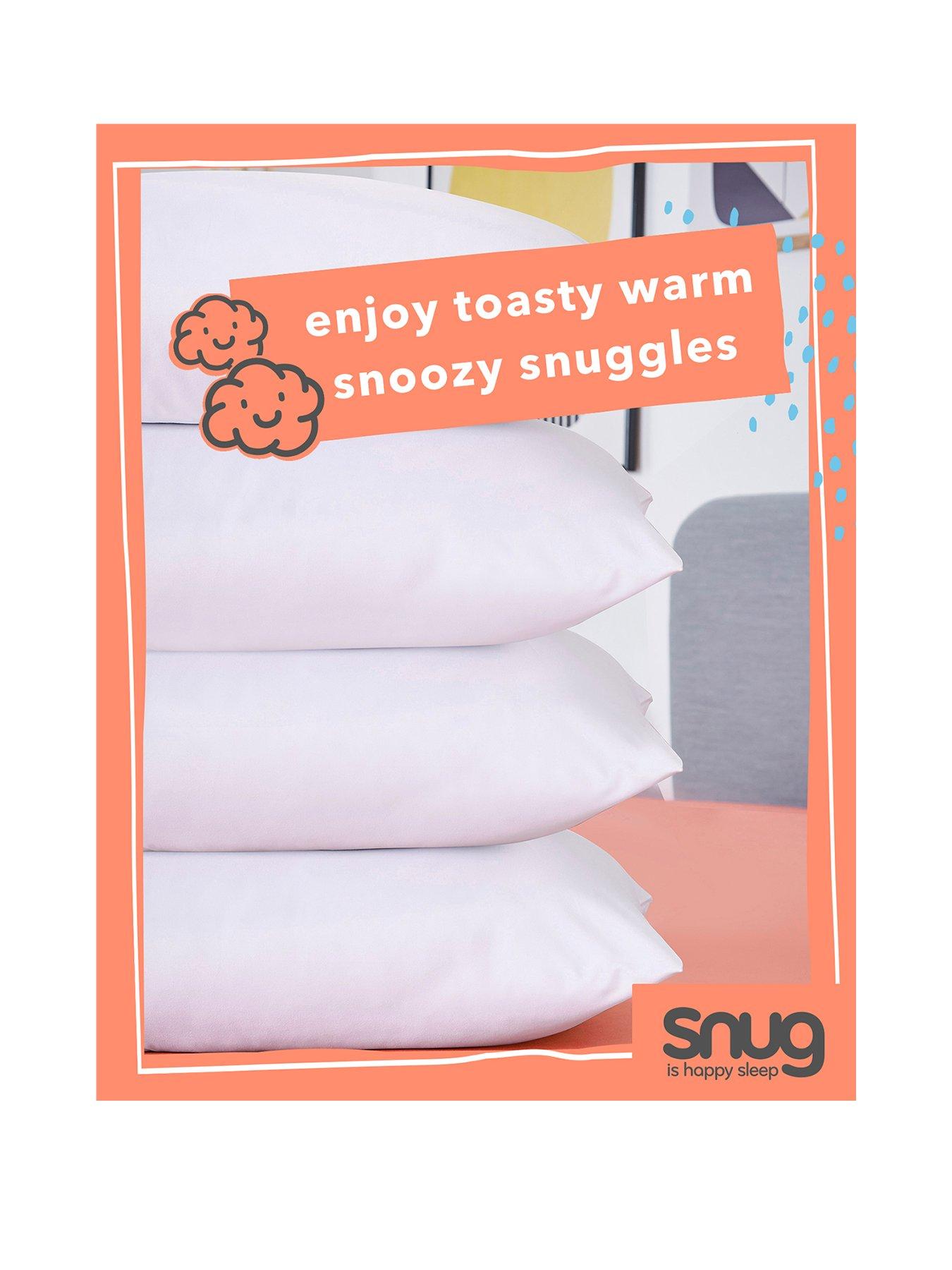 Snug Snuggle Up Pillows - 4 Pack - White 