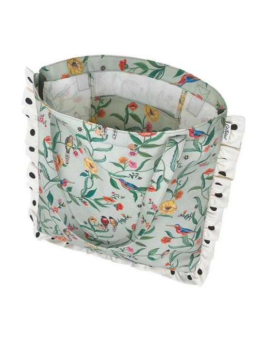 back image of cath-kidston-summer-birds-frill-tote-bag-green