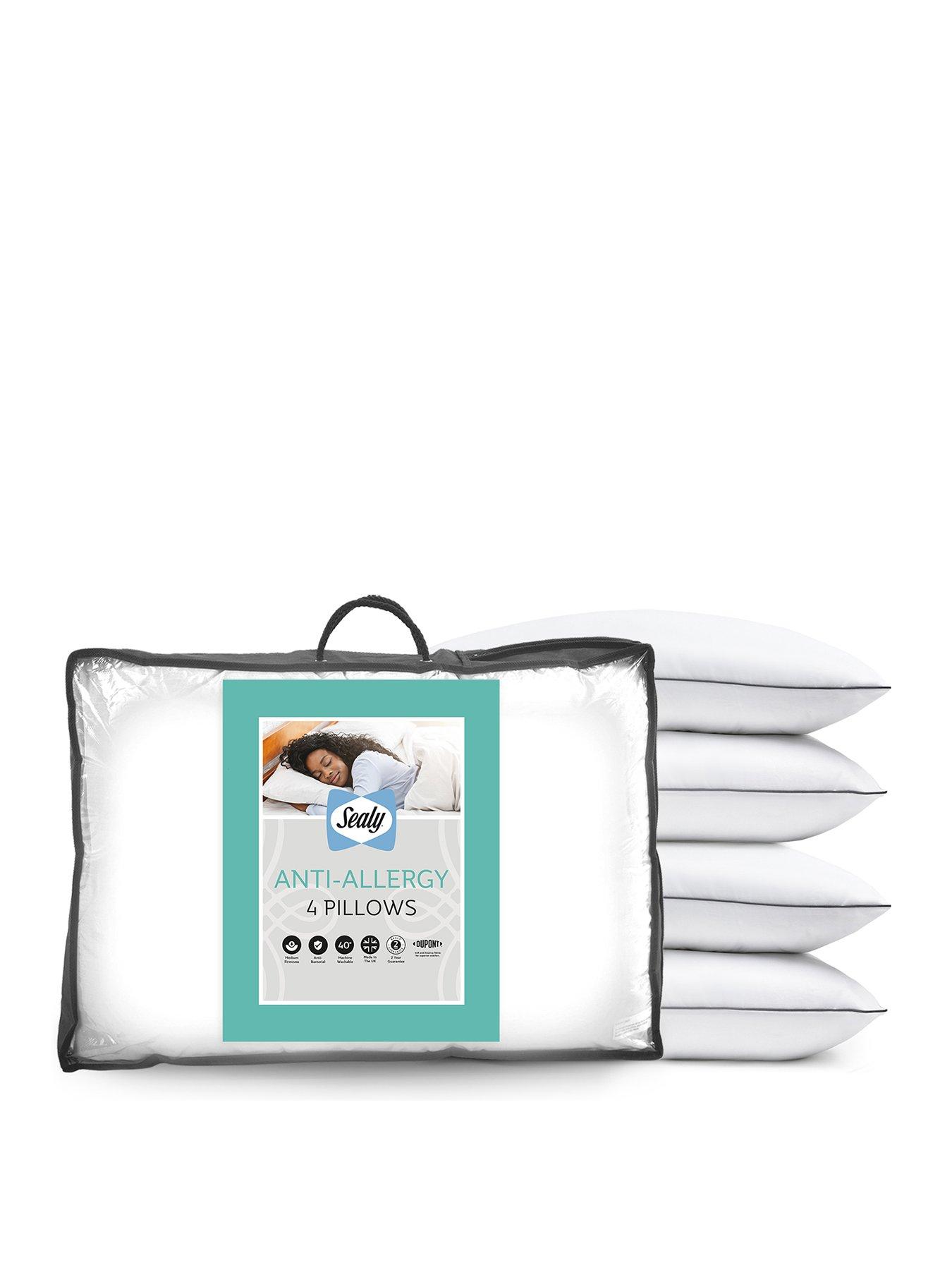 Sealy Anti Allergy Pillow - 4 Pack - White