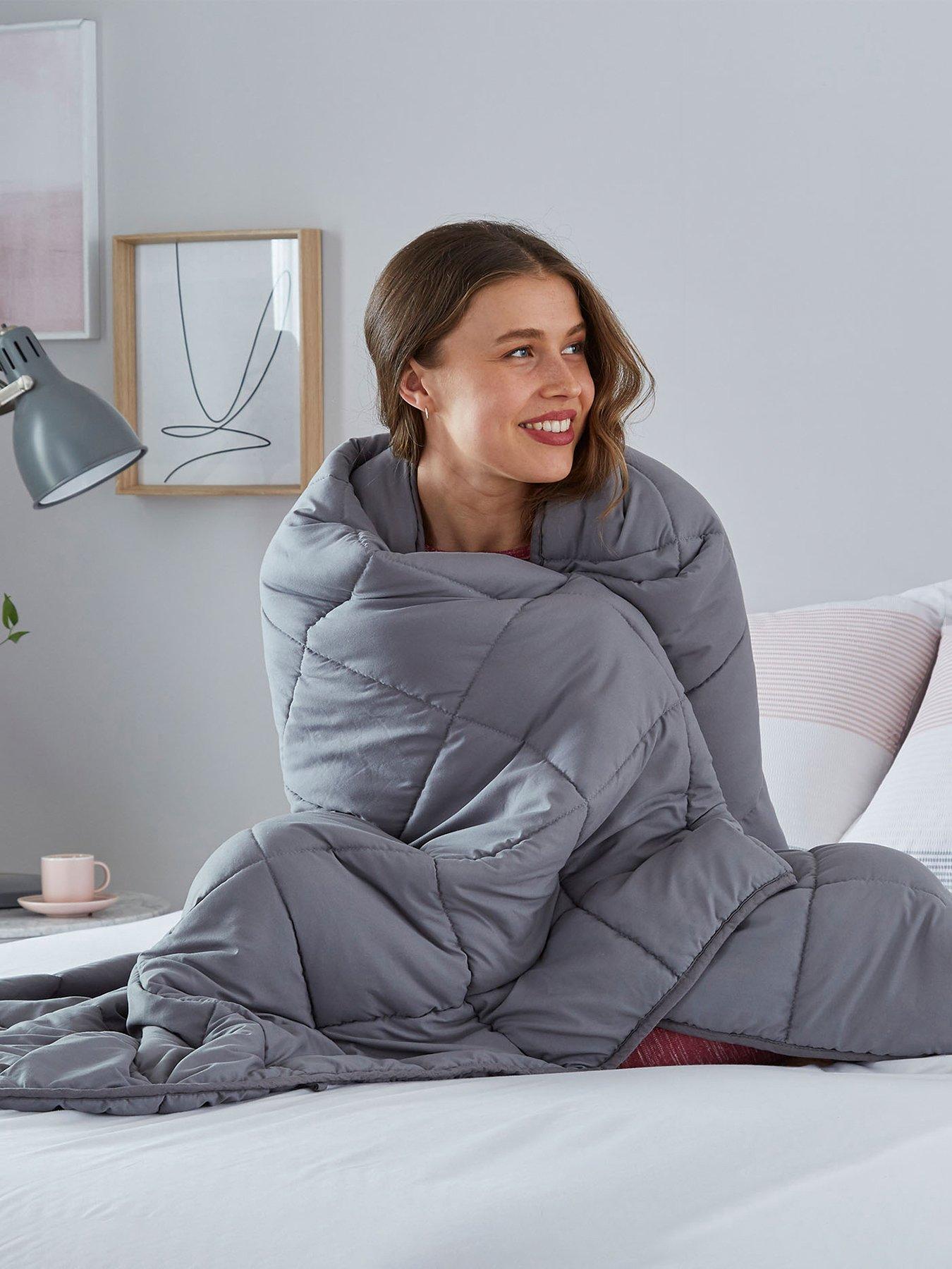 Silentnight Wellbeing Adult Weighted Blanket - 9kg - Grey