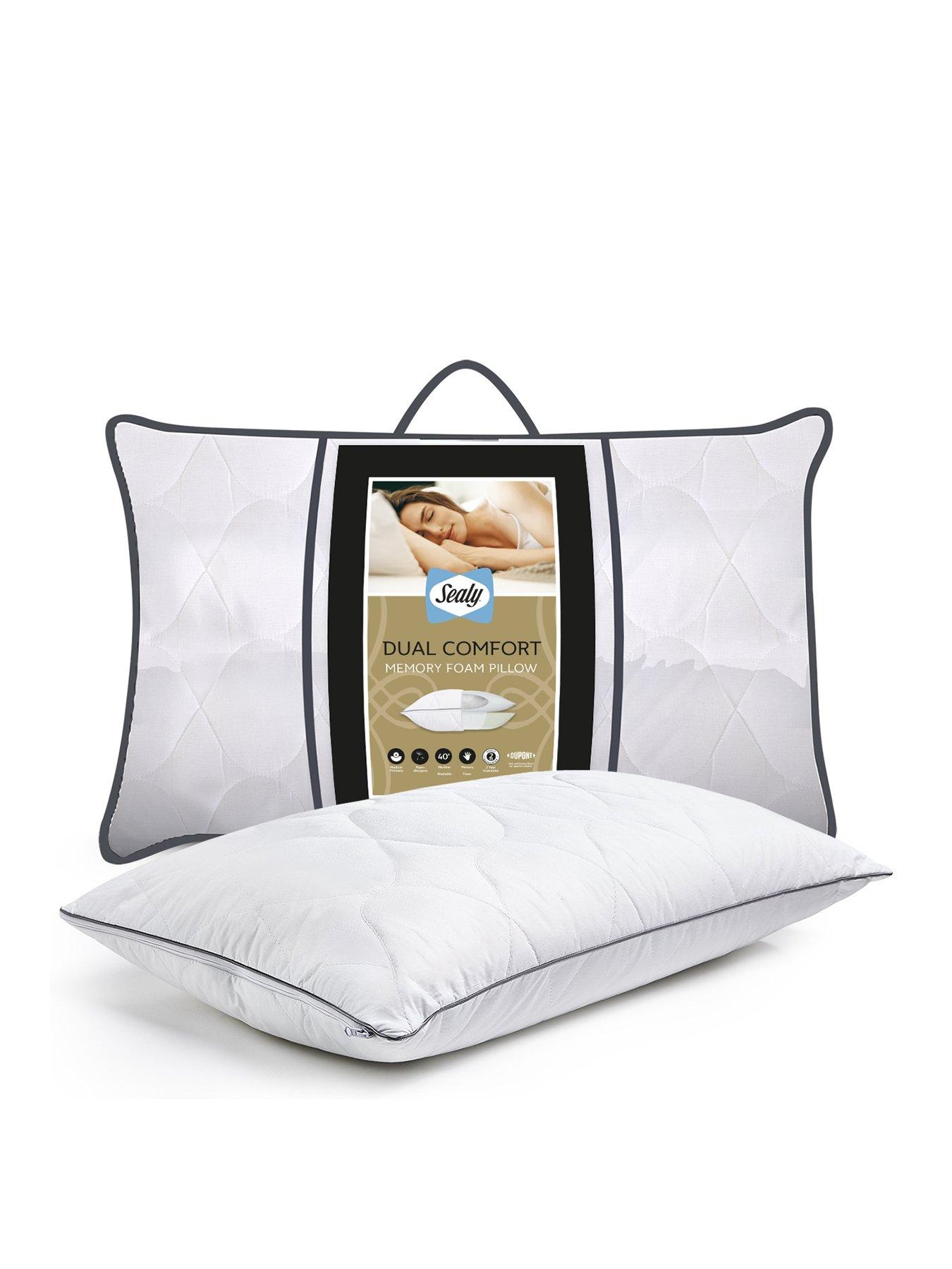 Sealy Dual Comfort Memory Foam Pillow - White