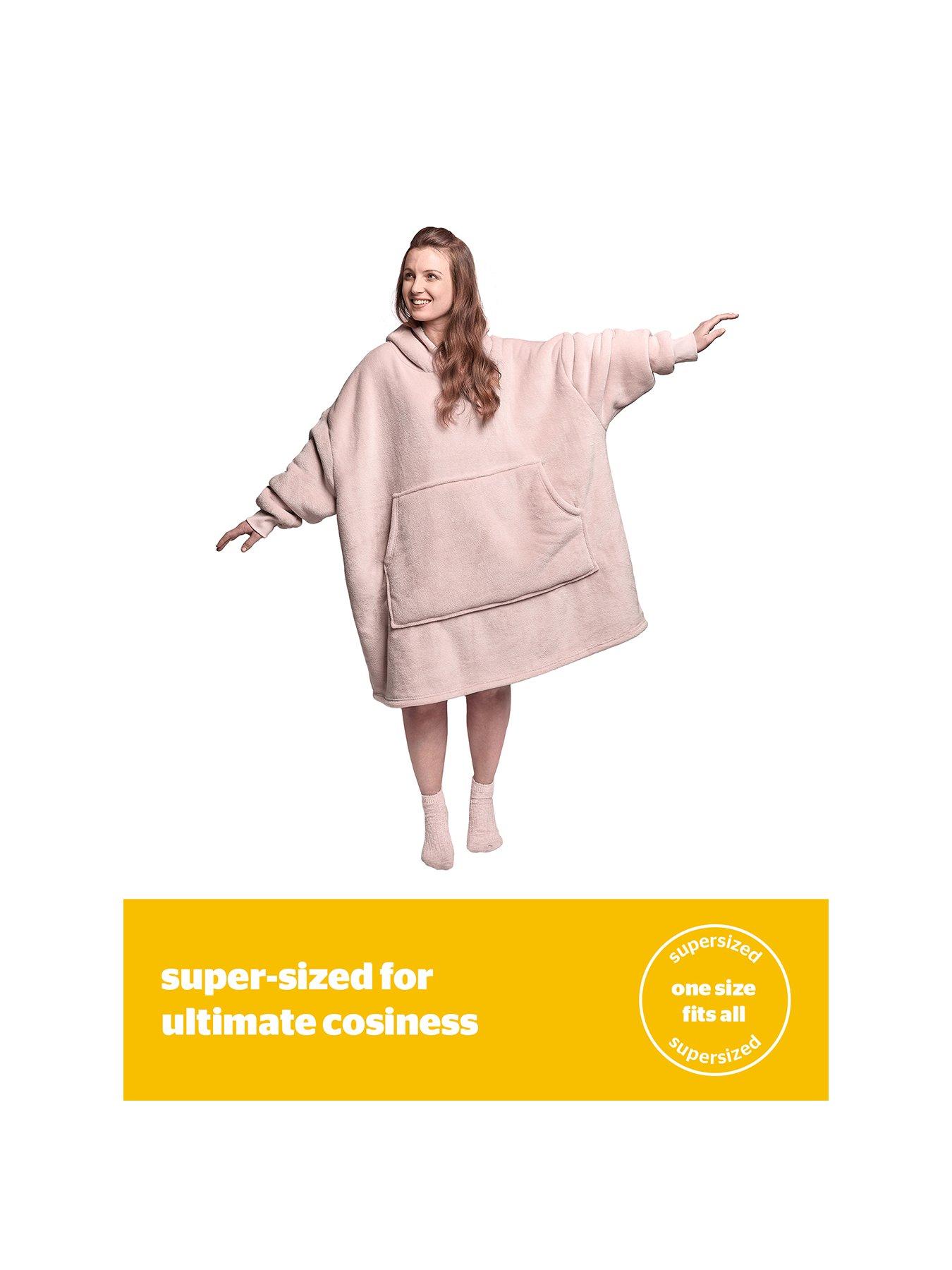  image of silentnight-oversized-fleecenbsphoodie-blush