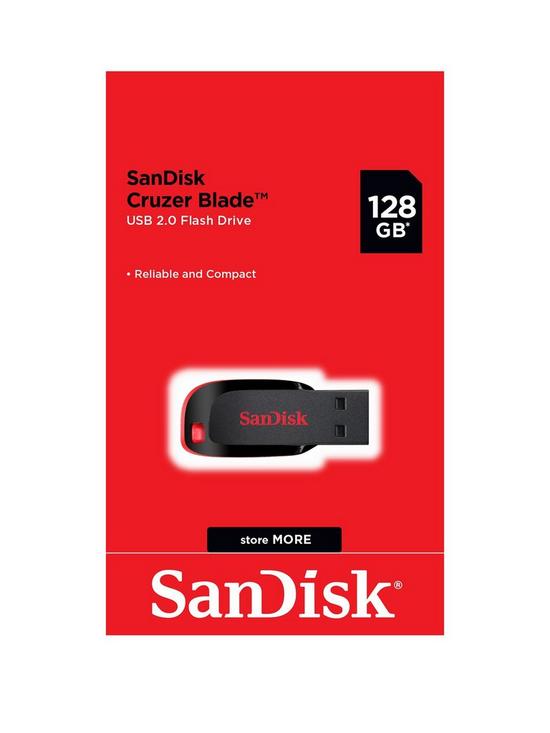 front image of sandisk-128gb-cruzer-blade-usb-flash-drive