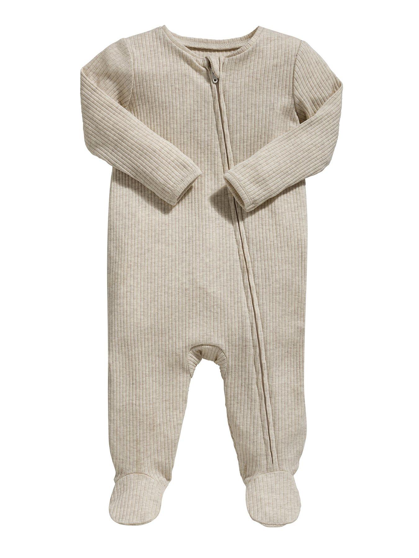 undefined Unisex Baby Basics Sleepsuit - Oatmeal