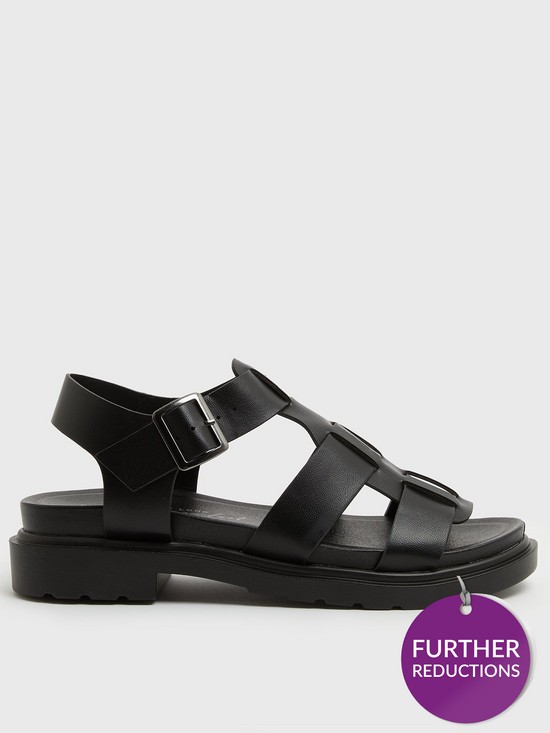 front image of new-look-garcelle-black-pu-chunky-sandals