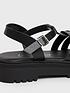  image of new-look-black-chunky-caged-sandals