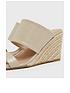  image of new-look-cream-faux-croc-espadrille-wedge-mules