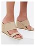  image of new-look-cream-faux-croc-espadrille-wedge-mules