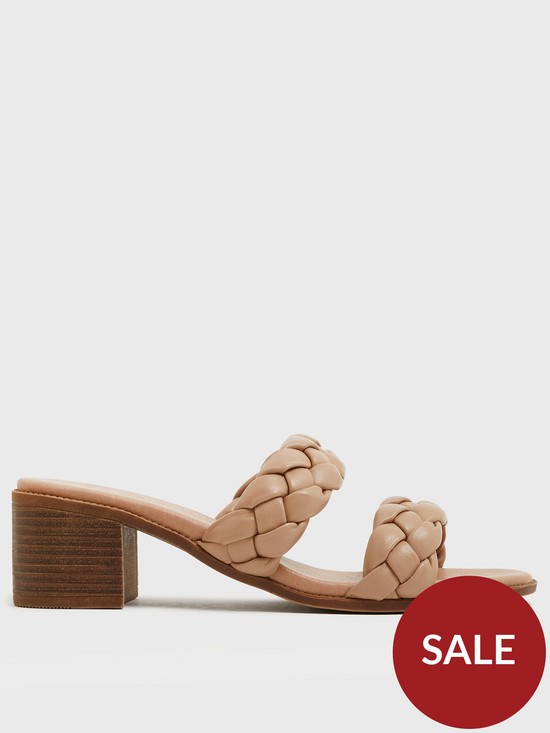 front image of new-look-camel-olympia-paited-pu-block-heel