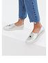  image of new-look-shimmer-plimsoll-silver
