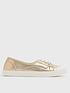  image of new-look-shimmer-plimsoll-gold