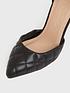  image of new-look-black-quilted-pointed-stiletto-heel-court-shoes
