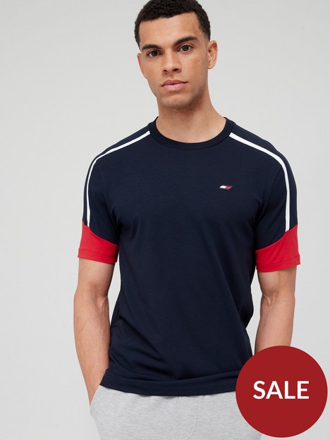 tommy-sport-seasonal-short-sleevenbsppanel-t-shirt-navy