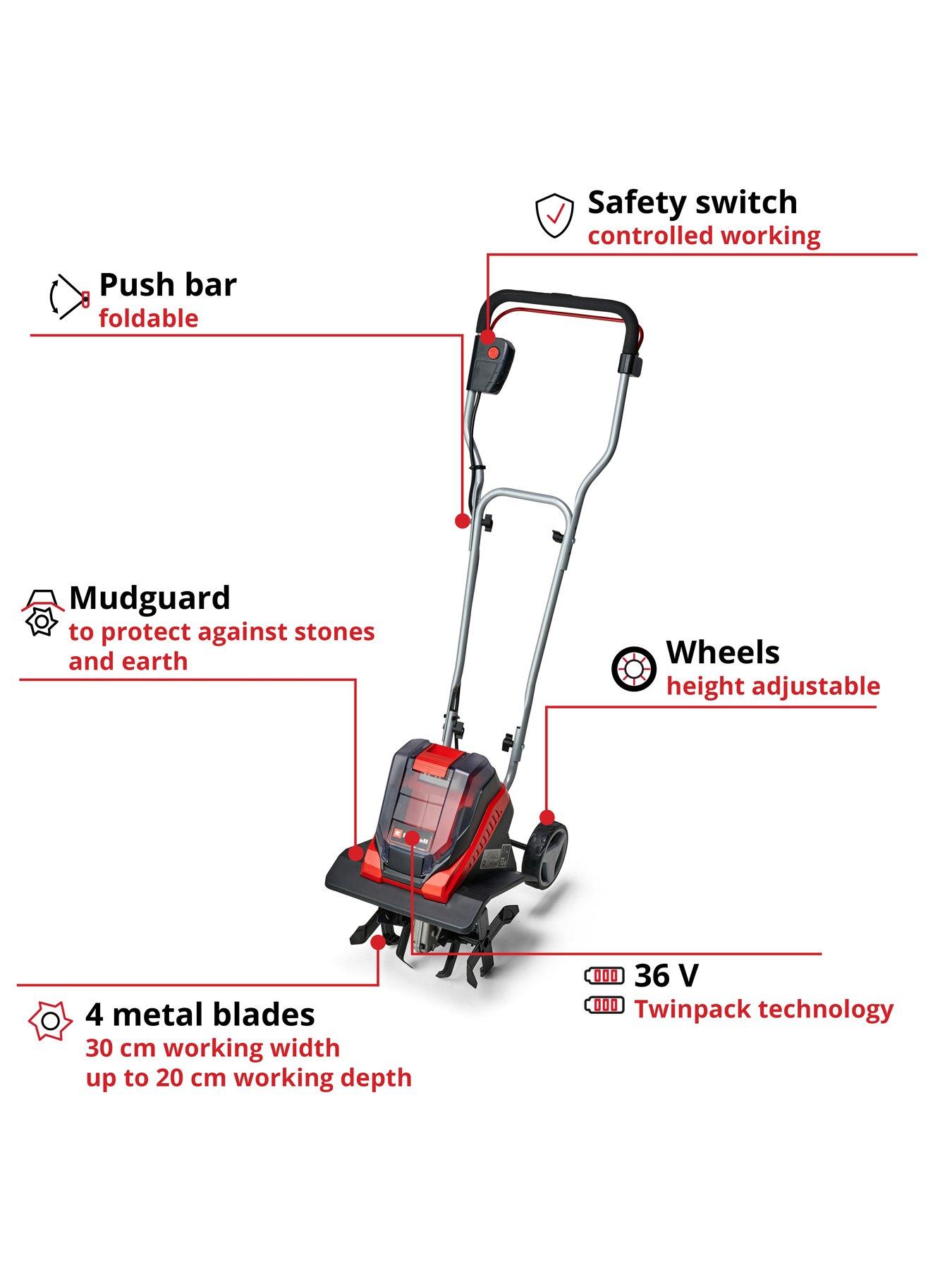 Einhell best sale cordless tiller