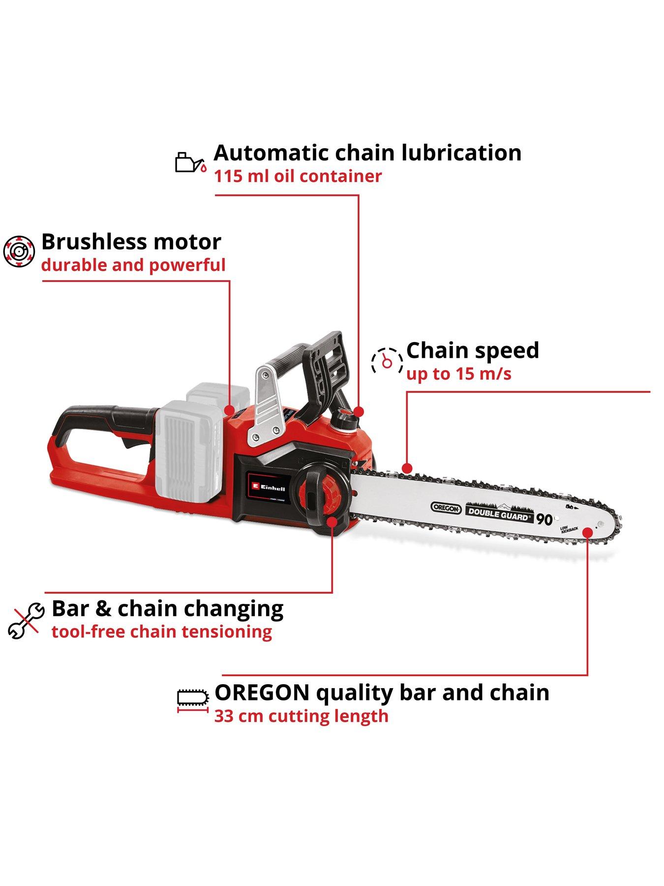  image of einhell-pxc-35cm-cordless-chainsaw-ge-lc-3635-li-solo-36v-without-batteries