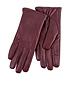  image of totes-3-point-smartouch-leather-gloves-burgundy