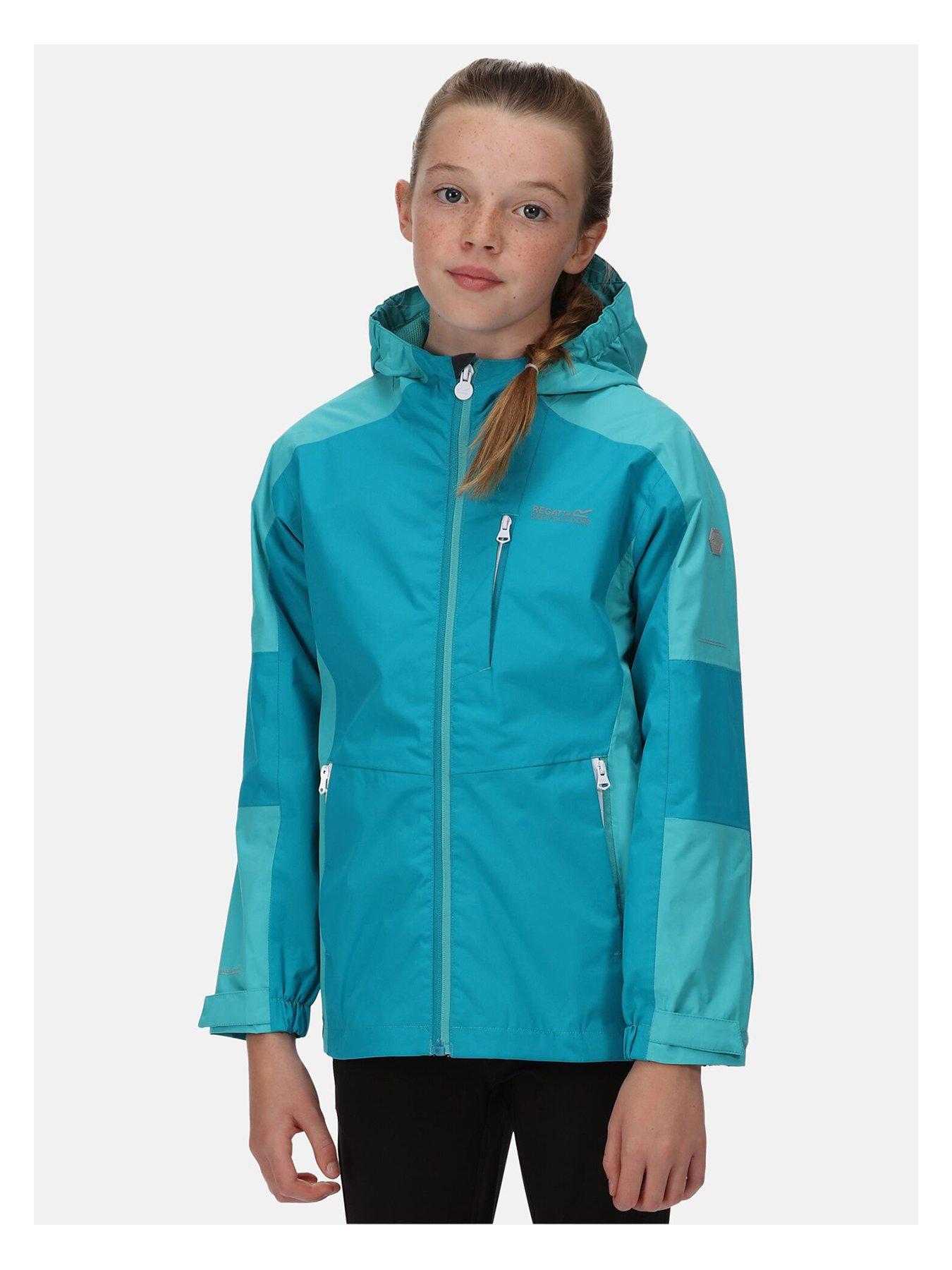 turquoise waterproof jacket