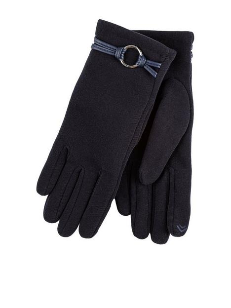 totes-thermal-smartouch-gloves-with-pu-trim-amp-ring-detail-navy