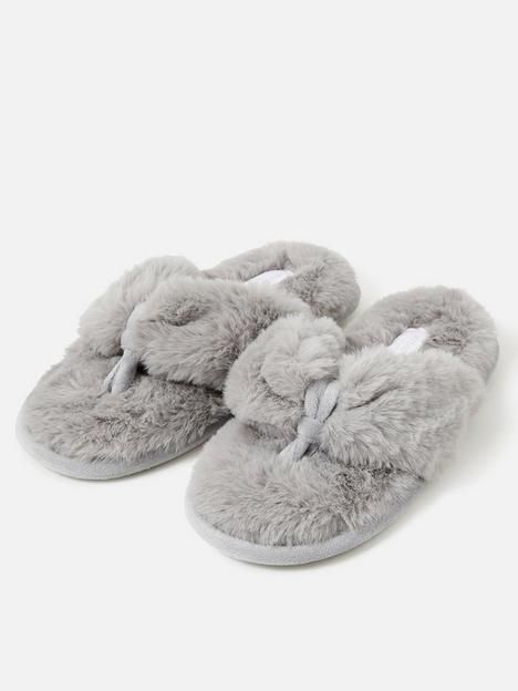 accessorize-faux-fur-thong-slipper-grey