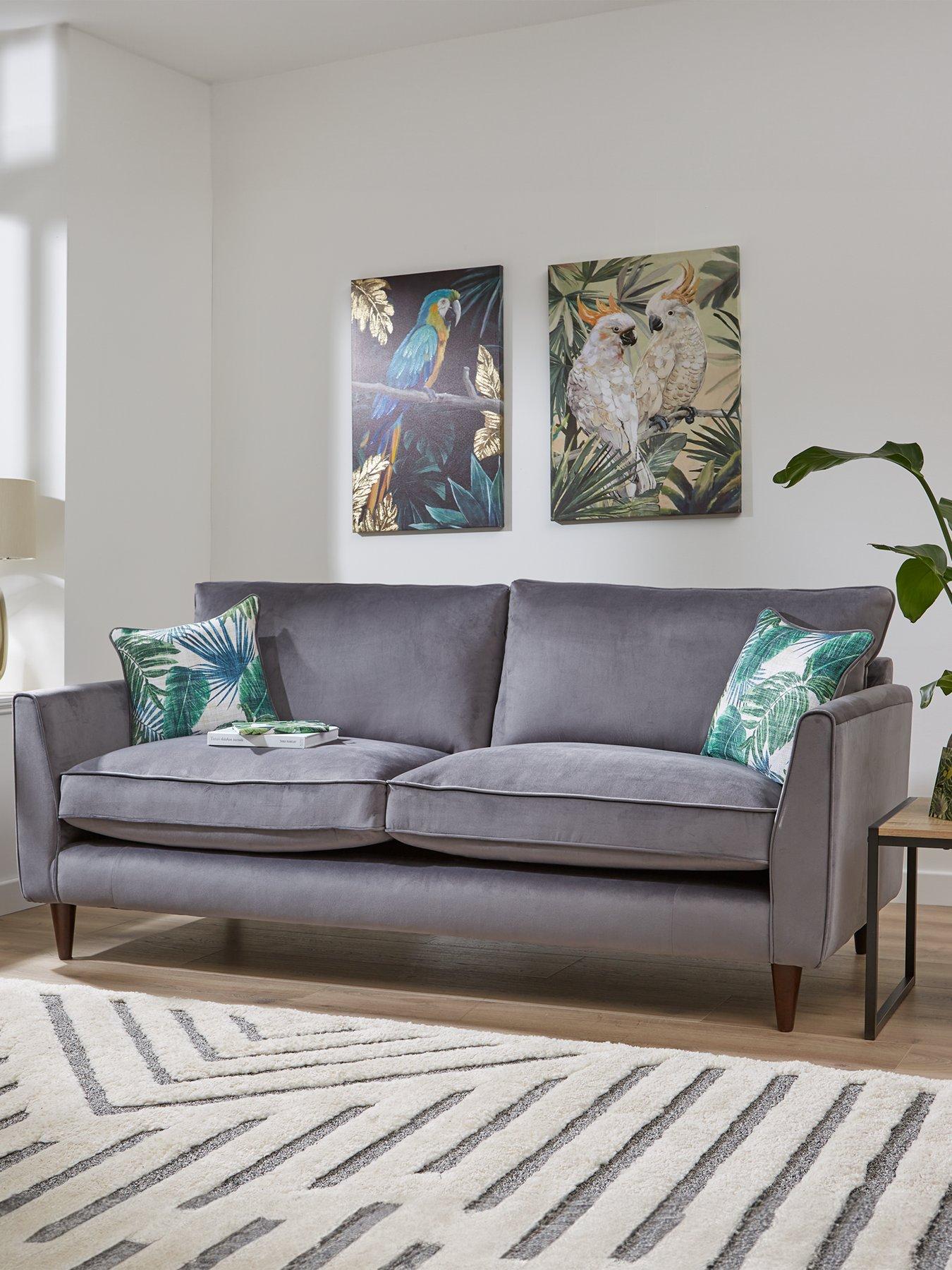 undefined Pasha Fabric 2 Seater Sofa - Made in the UK
