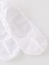  image of everyday-3-pack-of-invisible-trainer-liner-socks-with-heel-grips-white