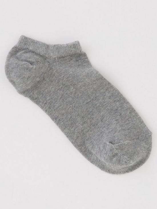 stillFront image of everyday-trainer-liner-socks-3-pack-mono
