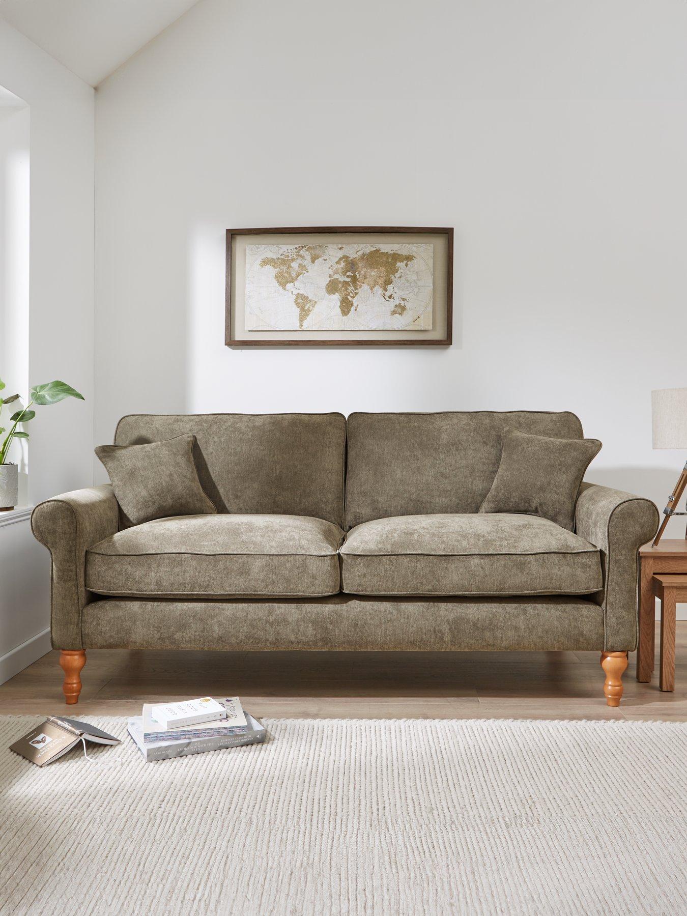 The Very Collection William Fabric 3 Seater Sofa - Made in the UK
