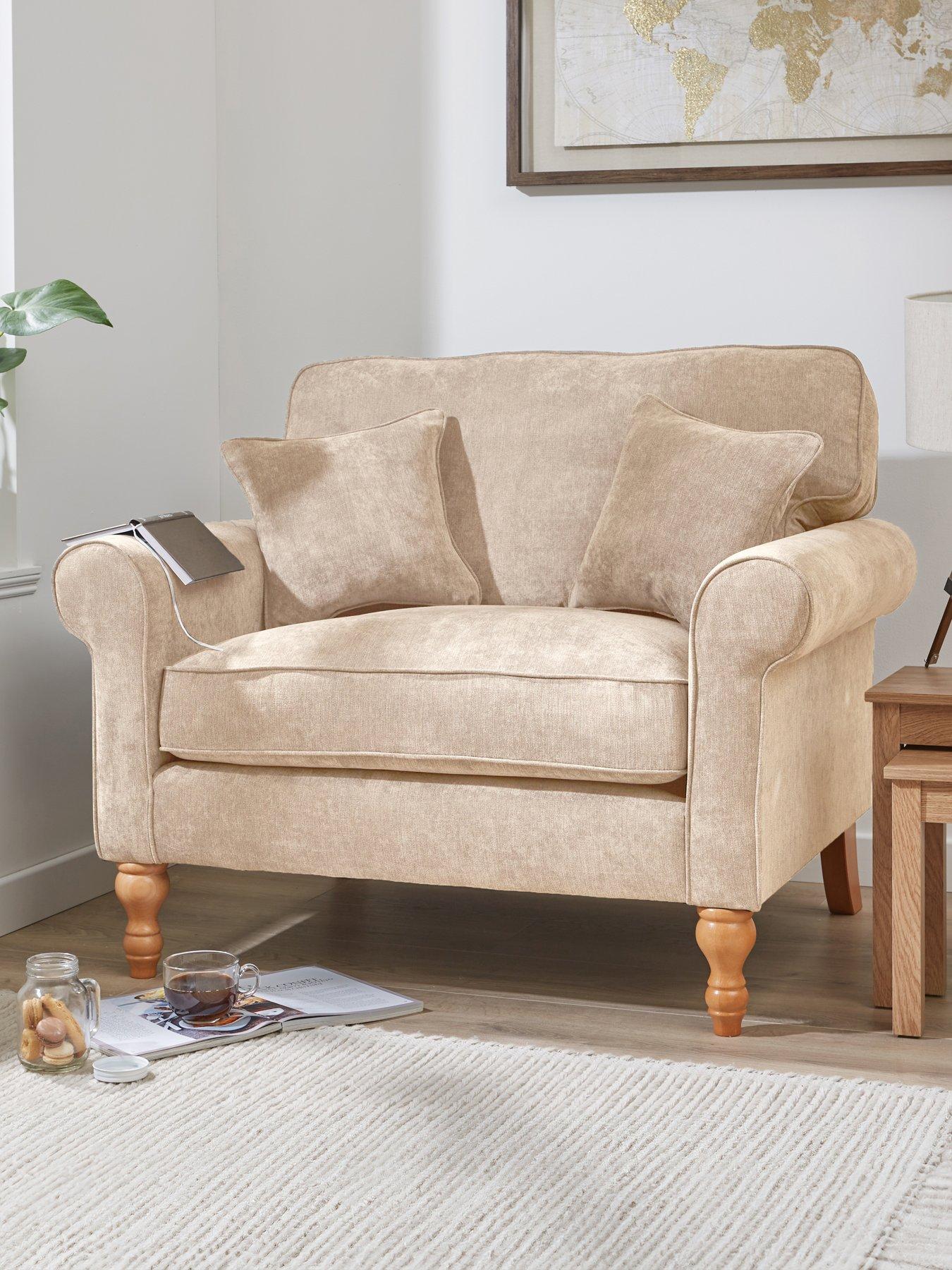 undefined William Fabric Armchair - Made in the UK