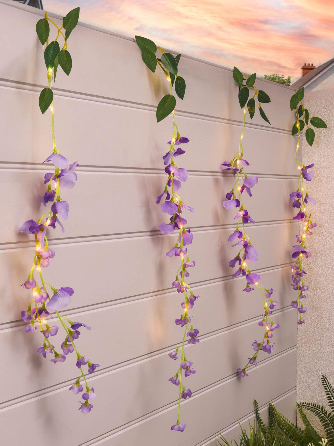 Streetwize Set of 6 Solar 60 LED Wisteria Outdoor Lights