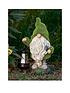  image of gardenwize-gnome-solar-light-with-lantern