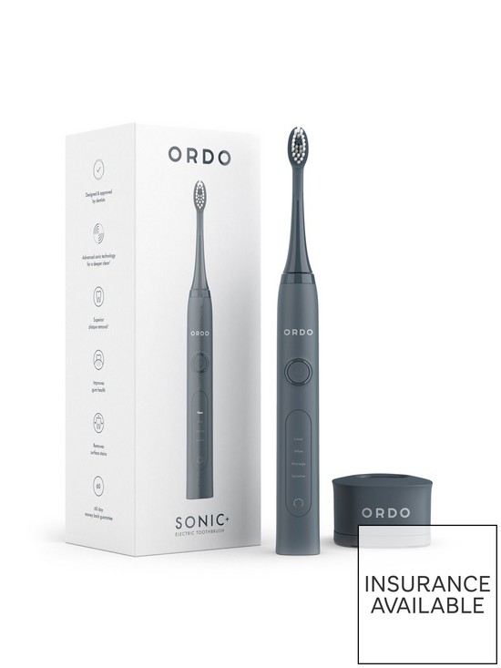 front image of ordo-sonic-electric-toothbrush-charcoal-grey