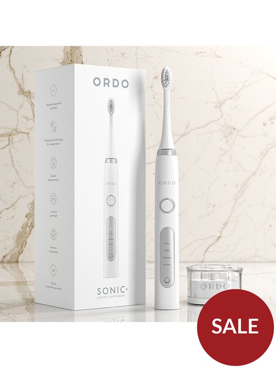 back image of ordo-sonic-electric-toothbrush-whitesilver