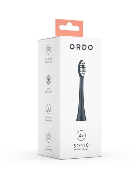 ordo-sonic-brush-headsnbsp4-pack-charcoal-grey