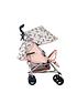  image of my-babiie-mb02-stroller--nbsppink-and-grey-chevron