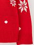  image of mini-v-by-very-boys-christmas-jumper-red