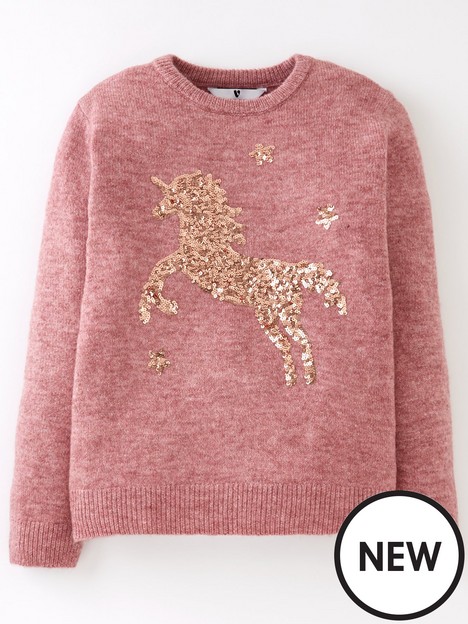 v-by-very-girls-unicorn-knitted-jumper-pink