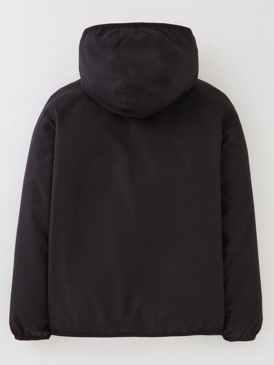 back image of ea7-emporio-armani-boys-core-id-windbreaker-jacket-black
