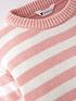  image of mini-v-by-very-girls-cat-stripe-knitted-dress-and-tights-pink