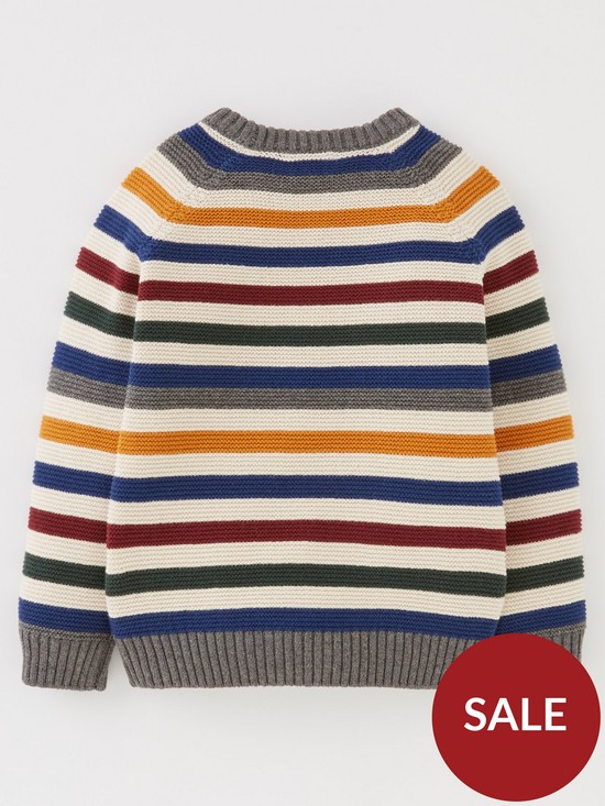 back image of mini-v-by-very-boys-multi-stripe-knitted-jumper-multi