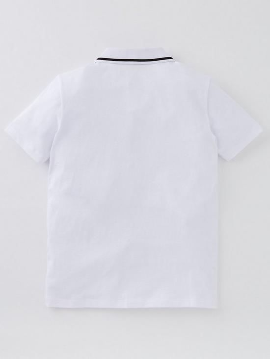 back image of ea7-emporio-armani-boys-core-id-jersey-polo-shirt-white