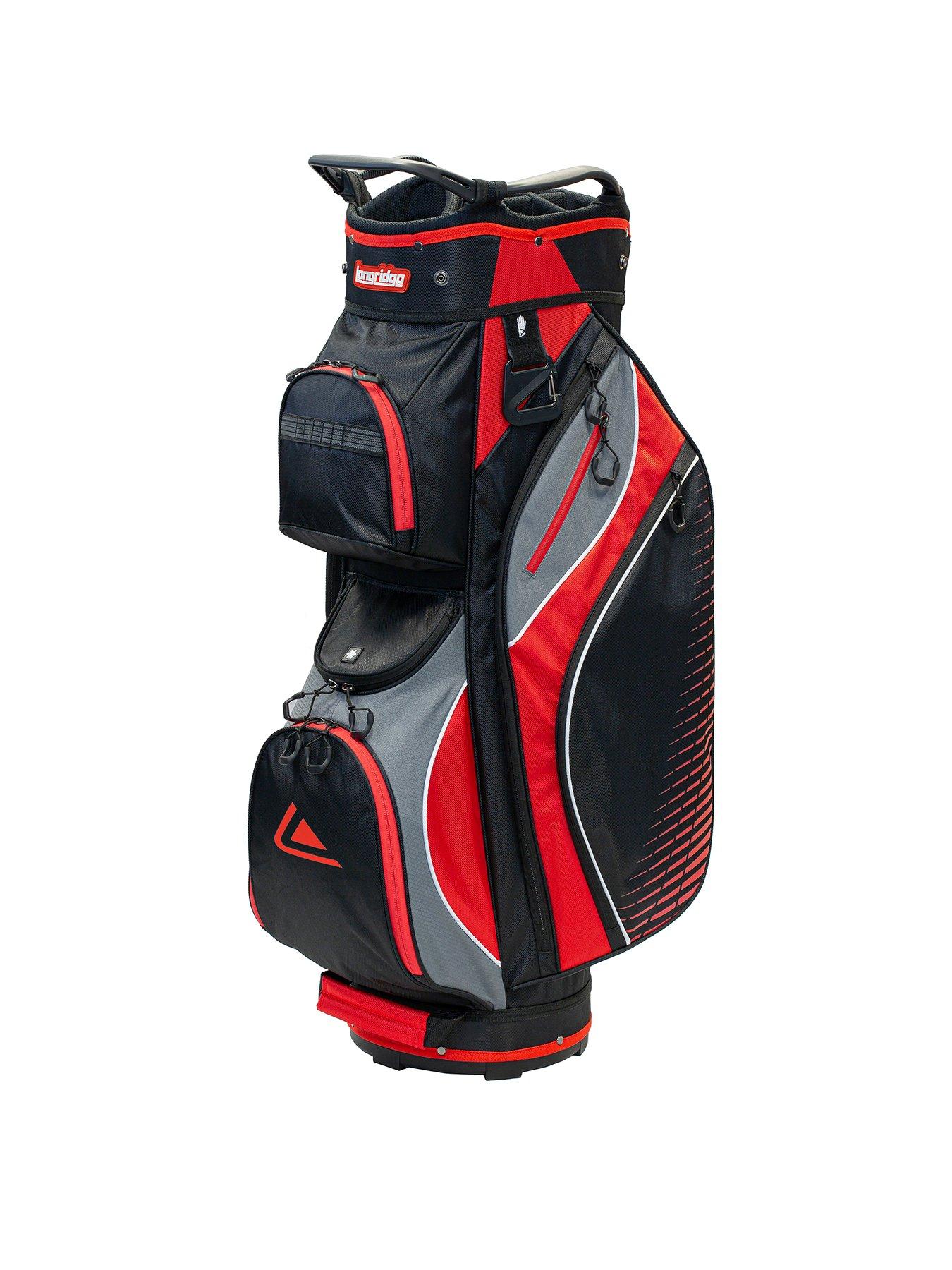 Image 1 of 5 of LONGRIDGE Deluxe Lite Cart Bag Black/Char/Red