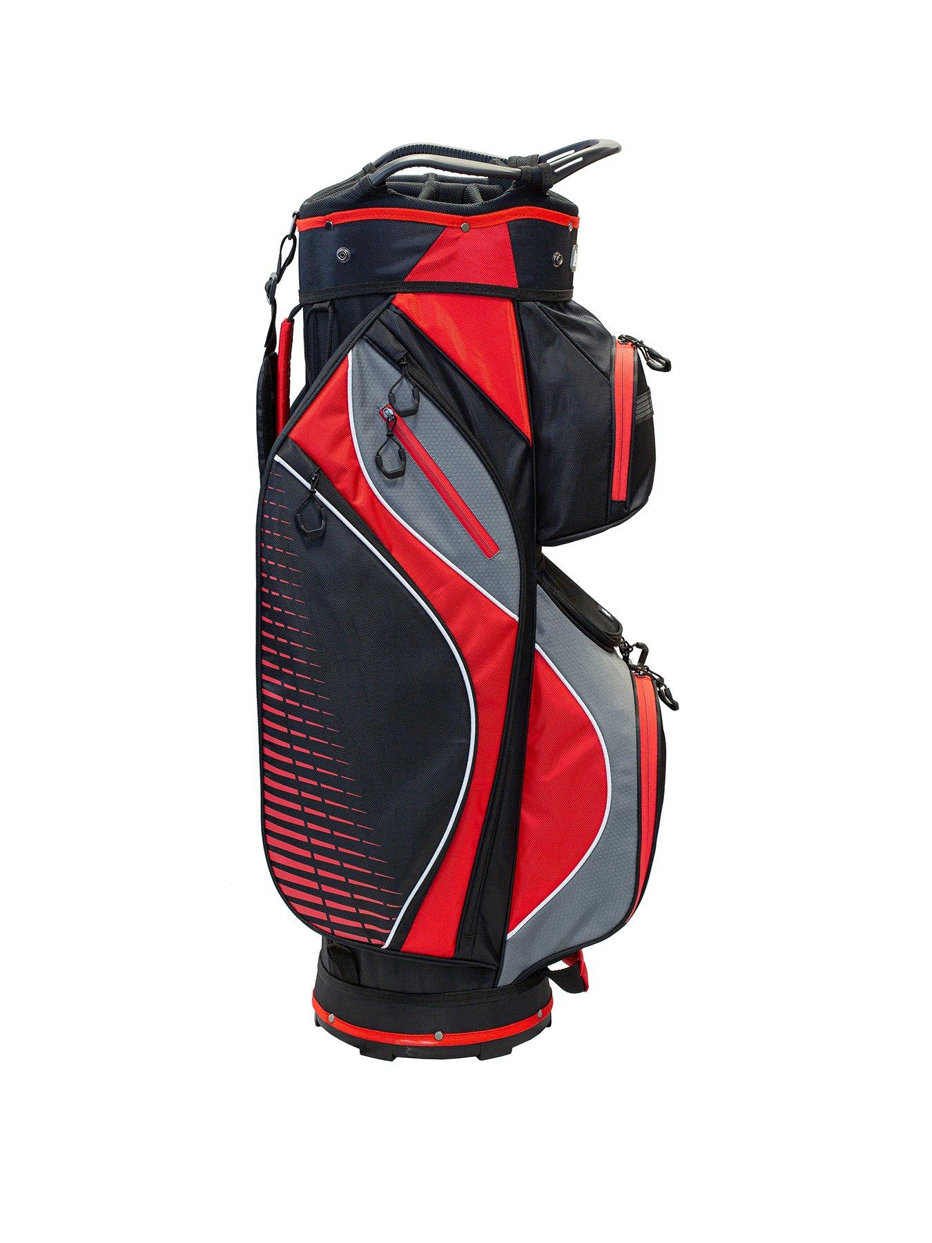 Image 2 of 5 of LONGRIDGE Deluxe Lite Cart Bag Black/Char/Red
