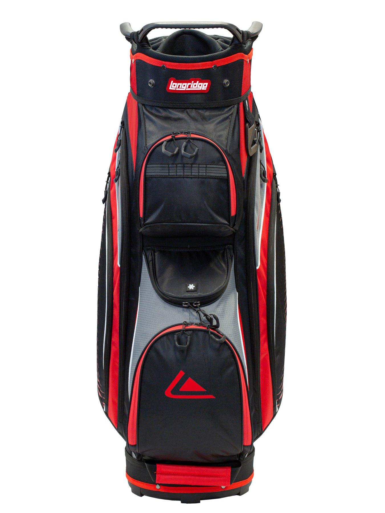 Image 4 of 5 of LONGRIDGE Deluxe Lite Cart Bag Black/Char/Red