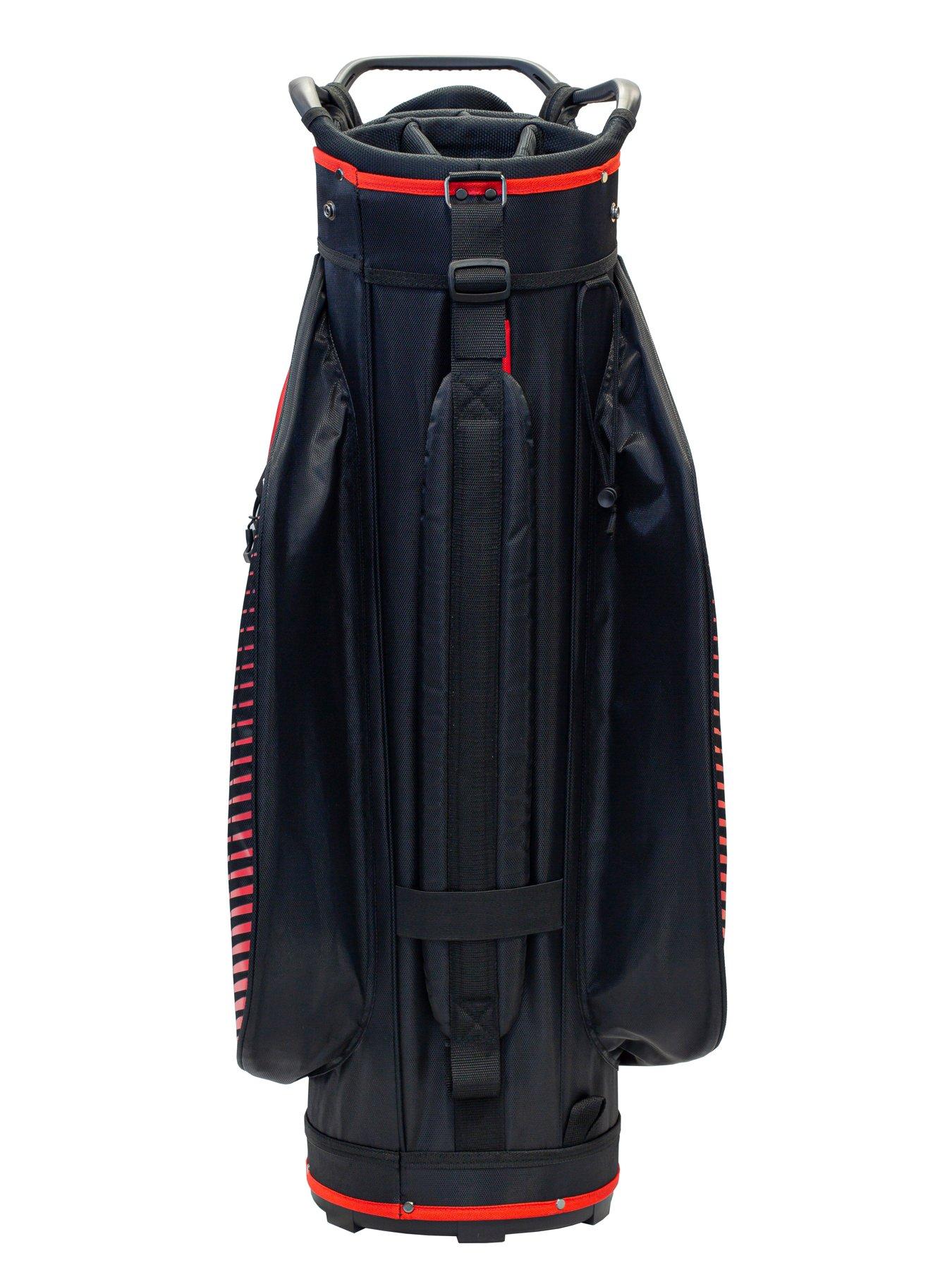 Image 5 of 5 of LONGRIDGE Deluxe Lite Cart Bag Black/Char/Red